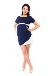 Be MaaMaa Těhotenské šaty Ines - granát; XS (32-34)