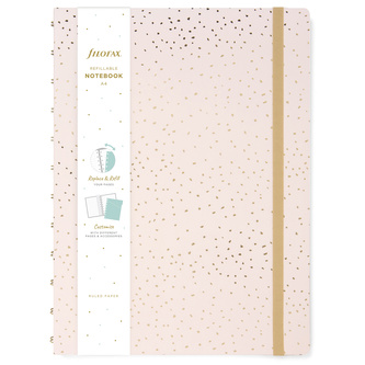 Filofax, Notebook Confetti, A4, rose quartz