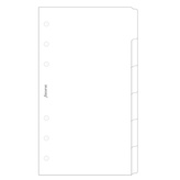 Filofax, náplň Osobní rozřazovač bílý, 6 záložek