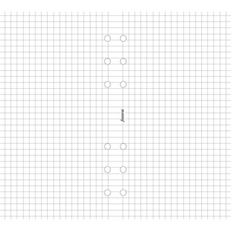 Filofax, Papíry pro diáře, čtverečkované, osobní, bílá