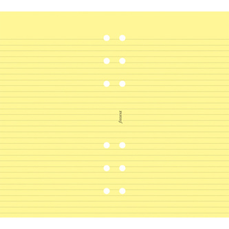 Filofax, Papíry pro diáře, linkované, osobní, žlutá