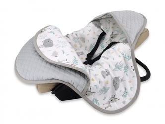 Baby Nellys Zavinovací deka s kapucí, prošívaný Velvet, 77 x 93 cm, New Forest Friends