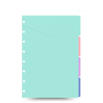 Filofax, Rozřazovače pro notebook, kapesní, mix pastelových barev
