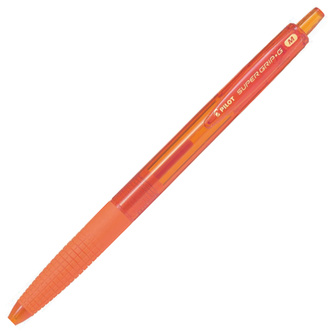 Pilot, Kuličkové pero SuperGrip-G, 1.0, (M) střední, oranžová