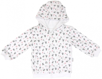 Mikinka Mamatti Slůně a Balónek s kapucí s oušky - dvouvrstvá, vel. 98