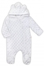 Baby Nellys Kombinézka/overálek MINKY s kapucí a oušky - bílá, vel. 80; 80 (9-12m)