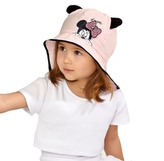 Letní klobouček Baby Nellys Minnie Love, pudrově růžový; 80-86 (12-18m)