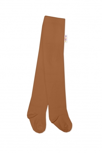 Baby Nellys Dětské punčocháče bavlněné - hnědé, vel. 92/98; 92/98 (18-36m)