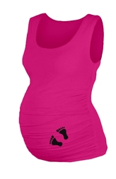 Top, tílko Dana s potiskem Nožiček  - pudrově růžová, vel. L/XL; L/XL