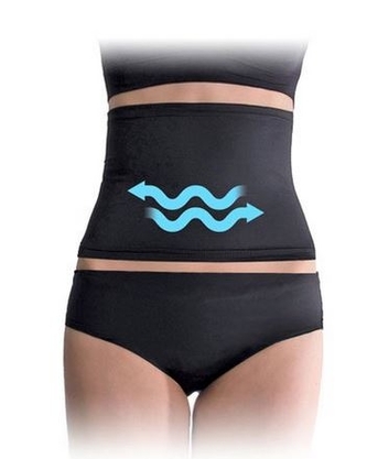 Speciální stahovací poporodní pás, vel. L - PROSKIN Push-up - černý, Be MaaMaa