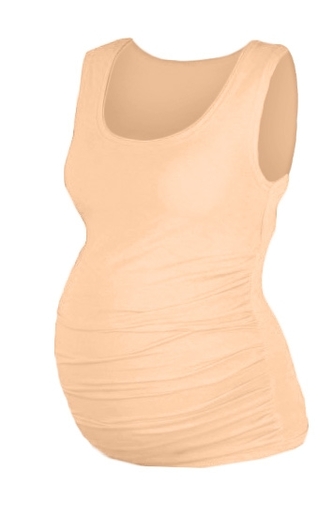 Be MaaMaa Top, tílko DANA  nejen pro těhotné  - meruňková, vel. L/XL; L/XL