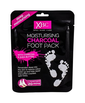Xpel Body Care Krém na nohy Charcoal 1 ks Foot Pack pro ženy