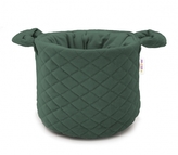 Koš na hračky Velvet prošívaný - khaki