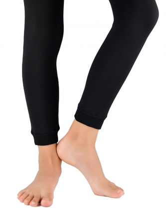 Dětské termo legíny, černé; 116-122 (5-7r)