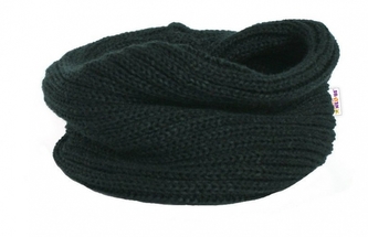 Pletený nákrčník/komínek Baby Nellys ® - černý; univerzální