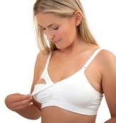 BabyOno Kojící podprsenka Baby Ono bílá,E - 70-75cm; koj. podprsenka E