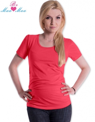 Be MaaMaa Triko JOLY bavlna nejen pro těhotné - korálové; L/XL