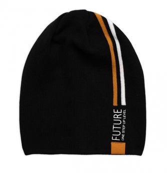 Jarní, podzimní čepice FUTURE, černá, 40-46 cm; 92/98 (18-36m)