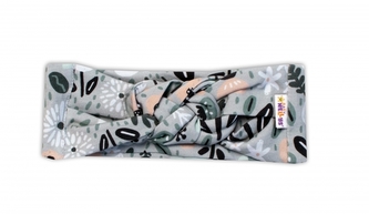 Hand Made Dvouvrstvá proplétaná čelenka Palouček, mátová, 68/74; 68/74 (6-9m)