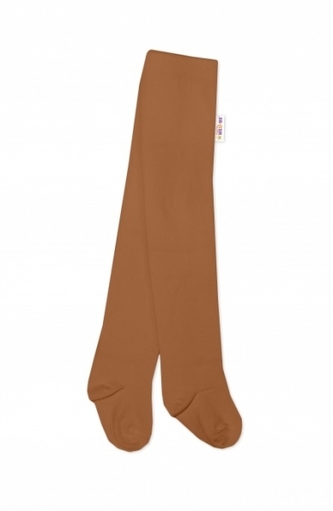 Baby Nellys Dětské punčocháče bavlněné - hnědé, vel. 80/86; 80-86 (12-18m)