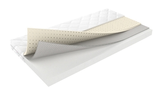 Baby Nellys Dětská matrace latex/pěna, FLORA, 160x80cm; 160x80