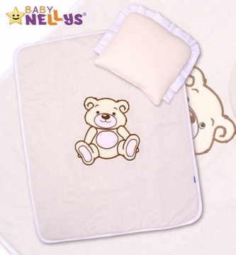 2-dílná sada do kočárku jersey Medvídek Teddy Bear - smetanová 2-dílná sada do kočárku jersey Medvídek Teddy Bear - smetanová