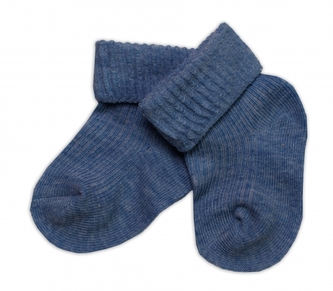 Kojenecké ponožky, Baby Nellys, jeans, vel. 3-6 m; 62/68 (3-6m)