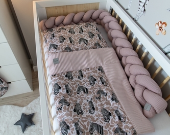 2-dílná sada do kočárku, kolébky, hnízdečka, Vafel, 3v1, bavlna LUX, Zebra 2-dílná sada do kočárku, kolébky, hnízdečka, Vafel, 3v1, bavlna LUX, Zebra