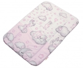 Přebalovací podložka 50x70 cm, bavlna, Teddy on the sky, Baby Nellys, růžová