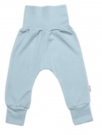Tepláčky - Baggy, bavlna Space Bear, Baby Nellys - mátové; 56 (1-2m)