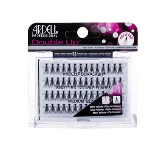 Ardell Double Up Umělé řasy Duralash Knotted Double Flares 56 ks Medium Black pro ženy