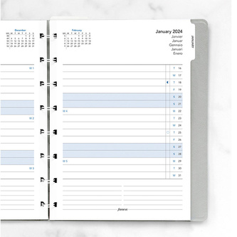 Filofax, Notebook, Kalendář 2024, A5, měsíční plán