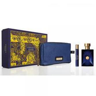Versace Pour Homme Dylan Blue toaletní voda 100 ml + toaletní voda 10 ml + kosmetická taška