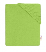 Baby Nellys Dětské froté prostěradlo do postýlky - zelené, 140x70cm; 140x70