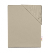 Baby Nellys Dětské jersey prostěradlo do postýlky - cappuccino, 140 x 70 cm; 140x70