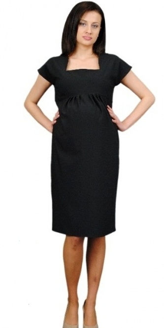 Be MaaMaa Těhotenské šaty ELA - černá; M (38)