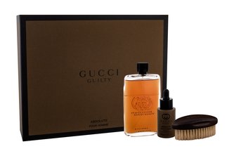 Gucci Guilty Absolute Pour Homme parfémovaná voda 90 ml + olej na vousy 30 ml + kartáč na vousy
