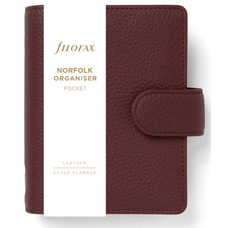 Filofax, Diář Norfolk, Kapesní, currant Filofax, Diář Norfolk, Kapesní, currant