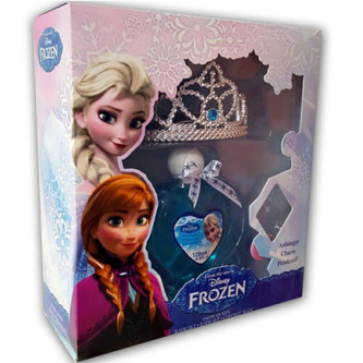 Disney Frozen sprchový gel 120 ml + korunka do vlasů + přívěšek