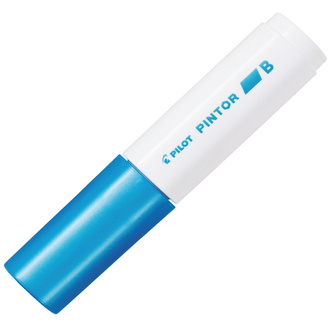 Pilot, Akrylový Popisovač Pintor, (B) silný, metalická modrá