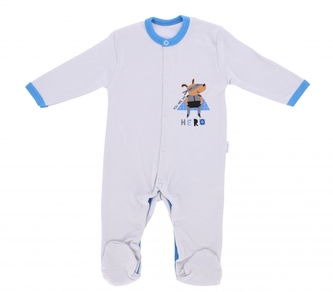 Kojenecký bavlněný overálek Mamatti Hero; 50 (0-1m)