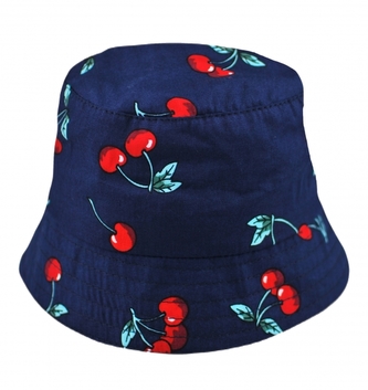 Letní, jarní klobouček Baby Nellys, Třešně - granát, vel. 86/92, obvod: 46/50 cm; 86/92 (18-24m)