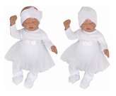 Z&Z 5-dílná soupravička sukničkobody, punčochy, čepička, čelenka, botičky - bílá, vel. 80; 80 (9-12m)