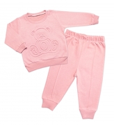 Tepláková souprava Méďa 2D, bavlna, pudrová, vel. 74/80