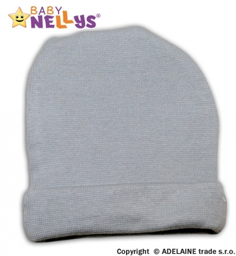Baby Nellys Novorozenecká čepička  - šedá; 48/52
