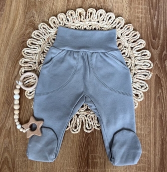 Kojenecké polodupačky Mamatti, Město, šedé, vel. 68; 68 (3-6m)