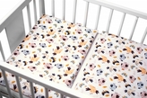 2-dílné bavlněné povlečení Ptáčci a Vážky - bílá, 120x90 cm; 120x90
