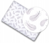 Baby Nellys Dětské bavlněné prostěradlo do postýlky, 140x70cm - Peříčka; 140x70