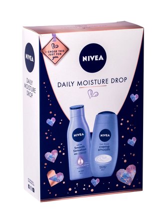 Nivea Creme Smooth pečující sprchový gel 250 ml + tělové mléko Smooth Sensation 250 ml