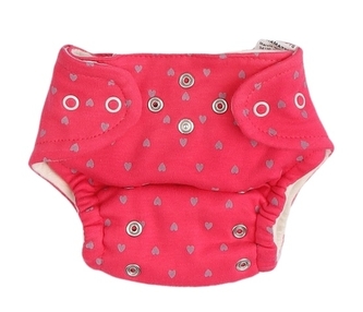 Mamatti Látková plenka EKO sada - kalhotky + 2 x plenka, vel. 5 - 14 kg, Hearts; 5 - 14 kg